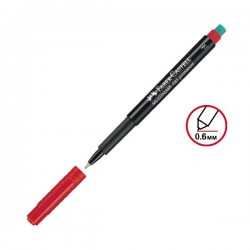 Тънкописец Faber-Castell 1513 OHP F,перманентен,червен