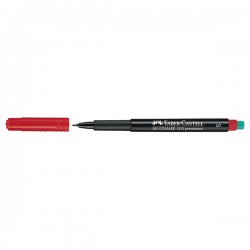 Тънкописец Faber-Castell 1523 OHP S,перманентен,червен