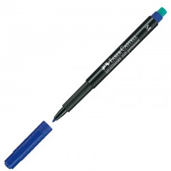 Тънкописец Faber-Castell 1525 OHP M,перманентен,син