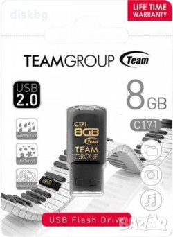 USB памет Team Group C171, 8GB, USB 2.0, Черен