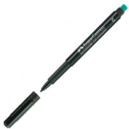Тънкописец Faber-Castell 1525 OHP М,перманентен,черен Тънкописец Faber-Castell 1525 OHP М,перманентен,черен
