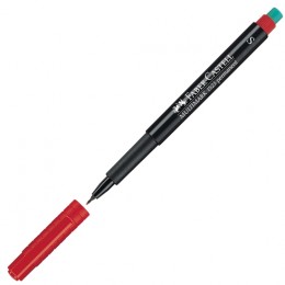 Тънкописец Faber-Castell 1523 OHP S,перманентен,червен