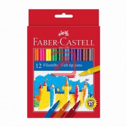 Флумастери Faber-Castell -12 цвята