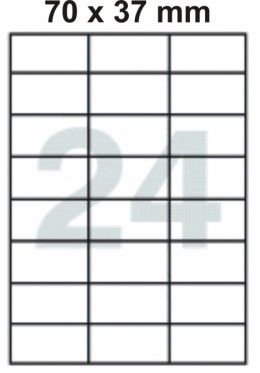 Етикети СЗЛ 24 етик/лист 70/37мм Етикети СЗЛ 24 етик/лист 70/37мм
