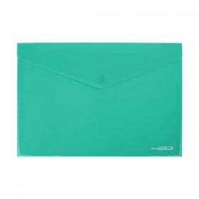 Папка джоб с копче PP,А4 Зелена Папка джоб с копче PP,А4 Зелена