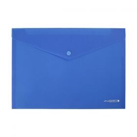 Папка джоб с копче PP,А4 Синя Папка джоб с копче PP,А4 Синя