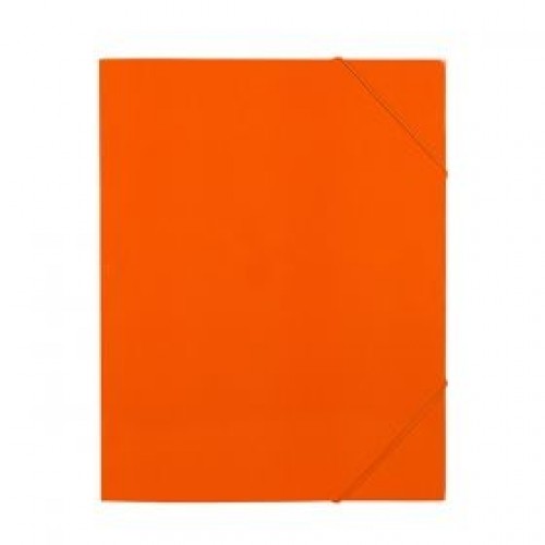 Папка с ластик Картон, А4 Оранжева