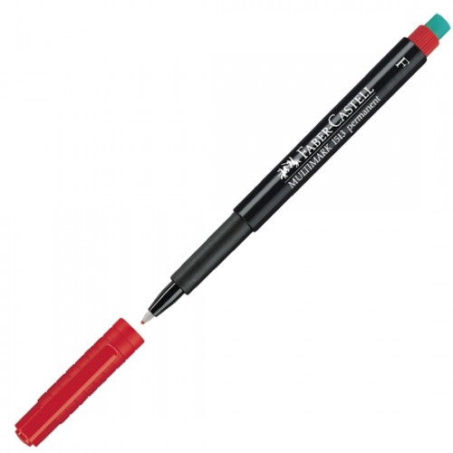 Тънкописец Faber-Castell 1513 OHP F,перманентен,червен