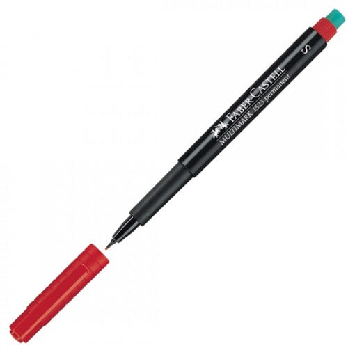 Тънкописец Faber-Castell 1523 OHP S,перманентен,червен