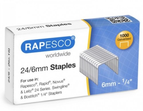 Rapesco Телчета за телбод, размер 24/6 mm, 1000 броя