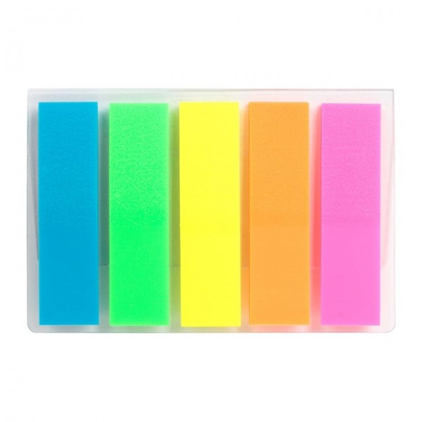 Лепящи индекси Office Point PVC,45x12mm 5×25л