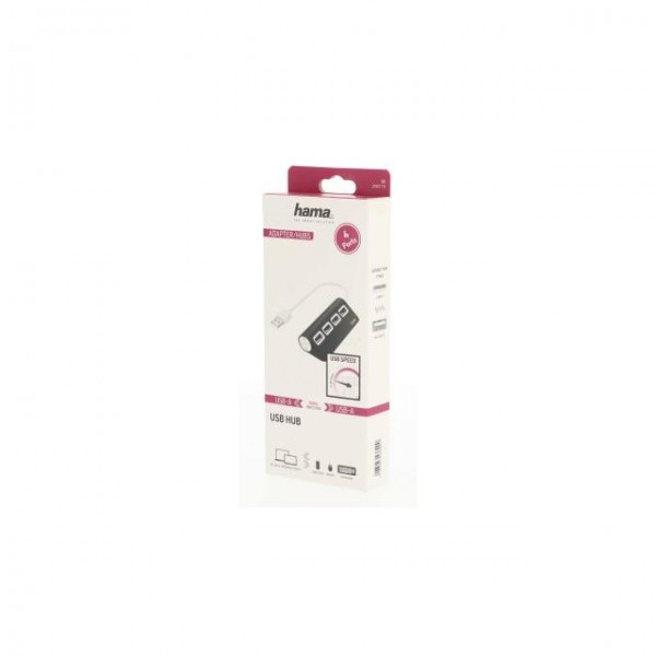 USB хъб HAMA, USB 2.0, 1:4, 480Mbit/s